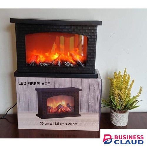 30x11.5x20cm LED Fireplace Decor Display Electric Flame Lamp for Home & Office Ambience – Realistic Flame Effect, Elegant Night Light Decoration