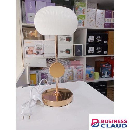 Modern Decorative Table Lamp Elegant White Glass Shade Soft Warm Glow for Bedroom Living Room Office Desk Stylish Home Lighting 15x15x34cm