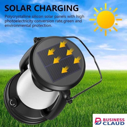 Vintage Style Lamp/ Lantern for Indoor or Outdoor Adventures- Solar/Electricity Rechargeable
