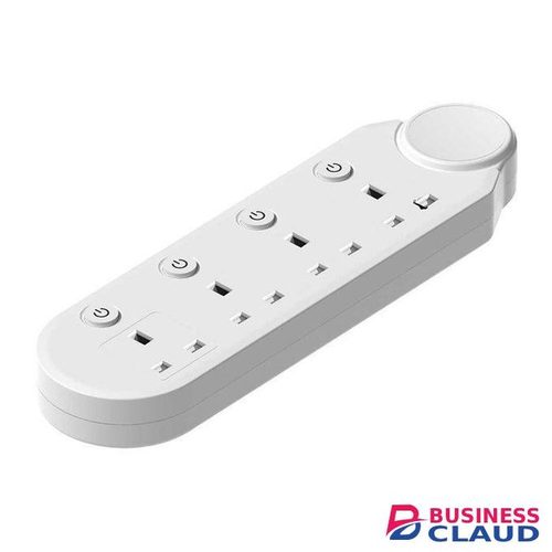 Tronic 4-Way Extension Socket with Individual Switches – 3M Cable