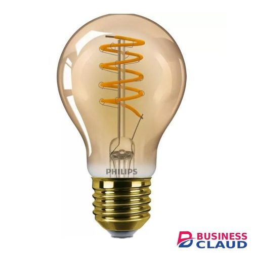 Philips LED Spiral Filament Lamp 4-25W E27 WW A60 Gold Dimmable - SET OF 2