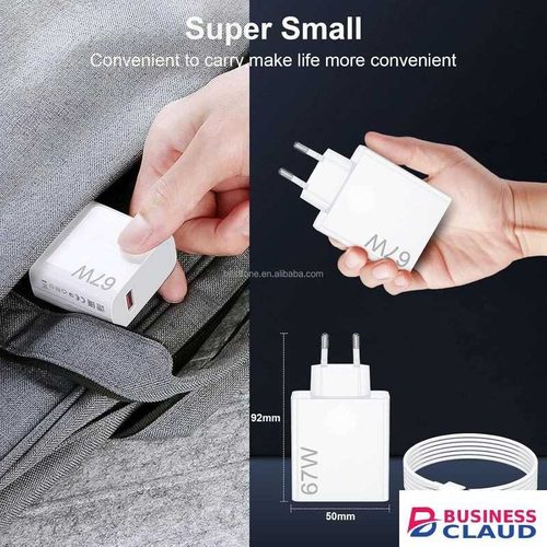 Xiaomi 67W EU Wall Charger with USB-C Cable Super Fast Charging for Redmi Note 13 12 Pro Mi 11 Ultra