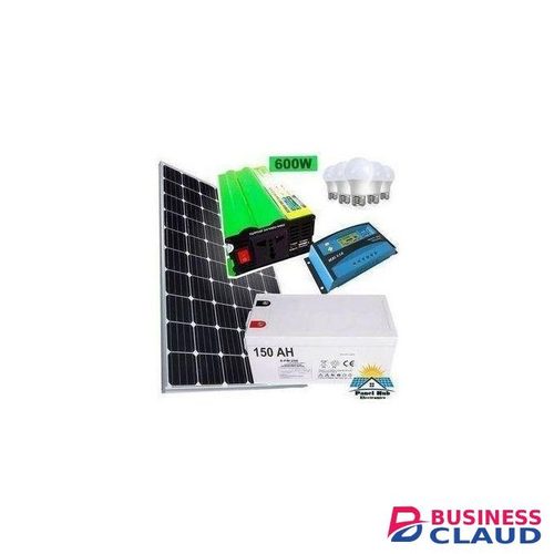 Sunlight Solar 250 Watts Solar Panel Special All Weather Fullkit + 150AH Battery + 600Watts Solar Inverter + 20 Ah Charge Controller+5 bulbs + dropping cable