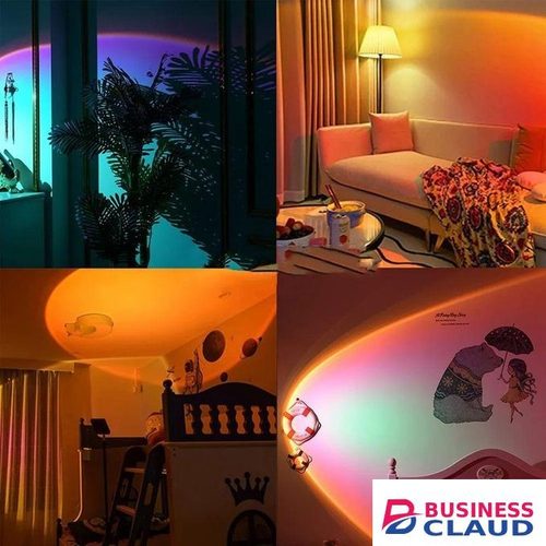 LED Sunset Projector Light: 180-Degree Rotation Feature for Captivating Home Ambiance
