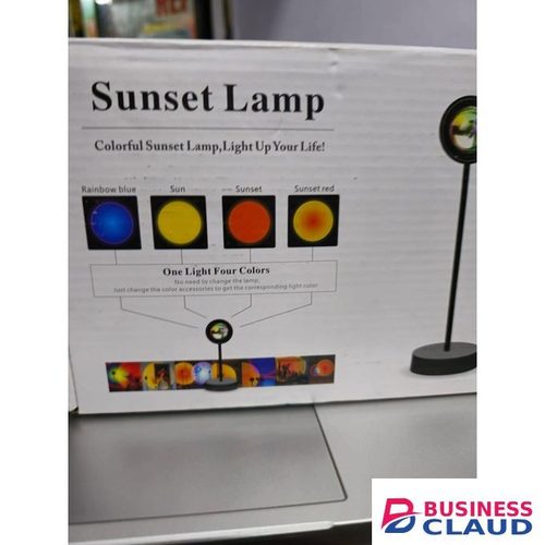 180 Degree Sunset Projection Lamp With LED Glow Light For Bedroom, Living Room And Studio