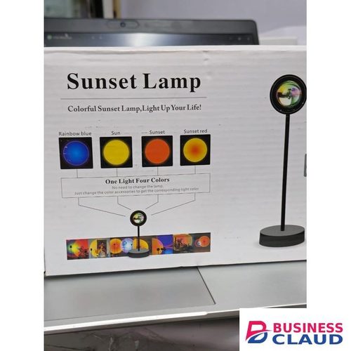 Wireless Rechargeable Sunset Projection Lamp for Home, Office & Travel
