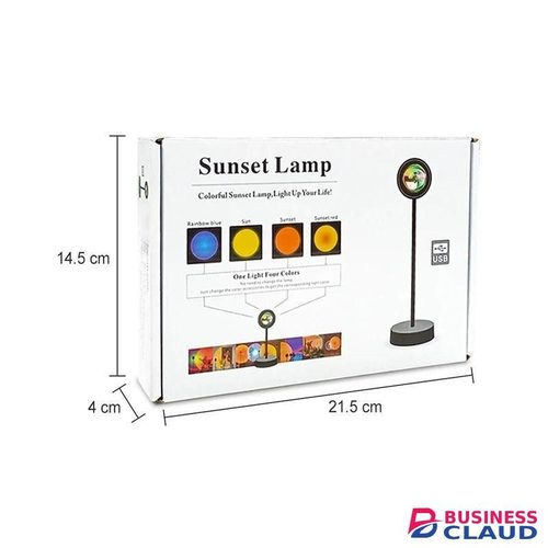 LED Sunset Light – Adjustable 180° Rotating Projector for Home Parties and Videos