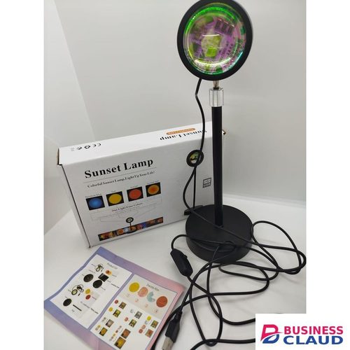LED Sunset Projection Light with Adjustable Brightness and Color Settings