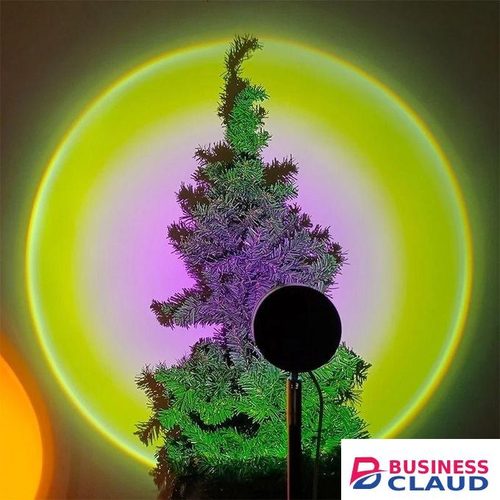 LED Sunset Projector Lamp Adjustable 180° Rotation USB Light for Romantic Ambience