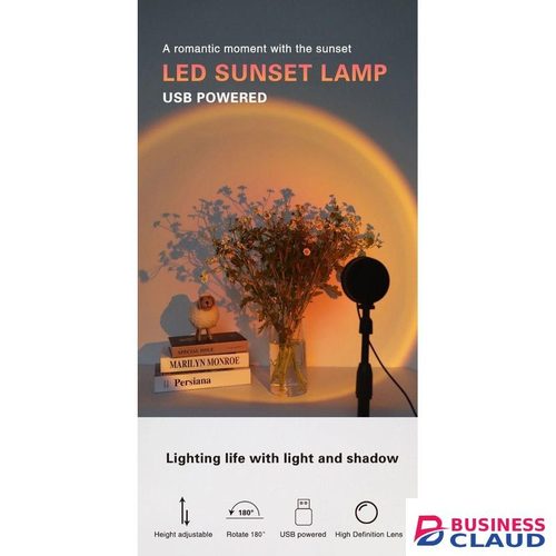 Nordic LED Sunset Projector Lamp Adjustable 180° Rotation USB Light for Modern Homes