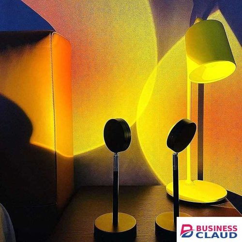 Portable USB LED Sunset Light Projector – Rainbow Decor Lamp for Living Room