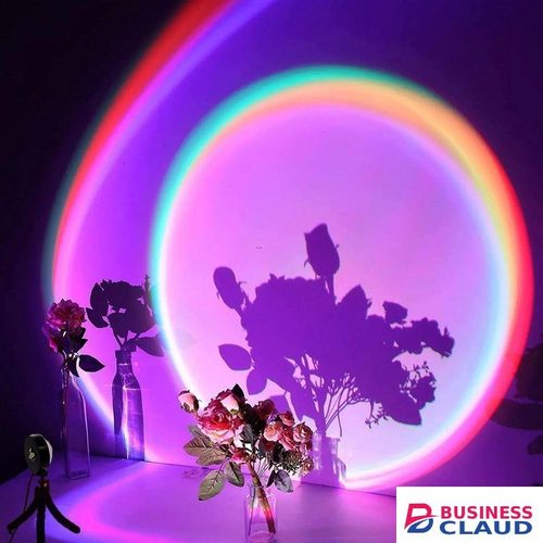 Nordic Style 180° Rotating Sunset Projector Lamp LED USB Light for Modern Homes