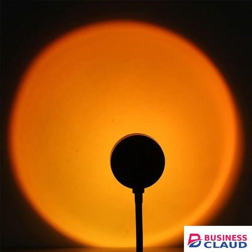 Portable USB Sunset Lamp Projector – LED Rainbow Effect Light, 360° Rotating Head, Room Decor