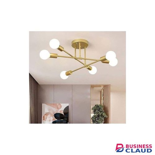 Glolite 6 Head Ceiling Light 6-Light Modern Sputnik Chandelier