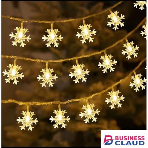 3Meters Christmas Decoration for Home Xmas Tree Decor Fairy Light Pendant Snowflake LED Light