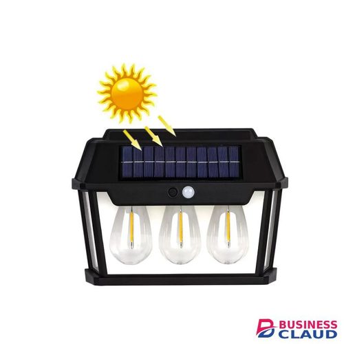 Solar Interaction Wall Triple LED Lamp Motion Sensor Waterproof Outdoor Security Light