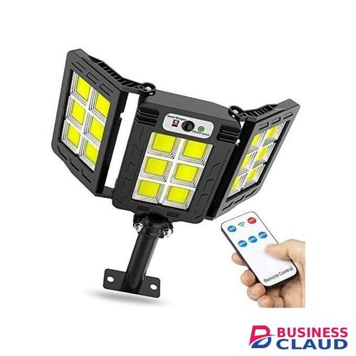Solar Light Solar Lights Outdoor With Motion Sensor 3 Heads Solar Street Light, Security Lights Outdoor IP66 Waterproof 270° Wide-Angle Flood Light