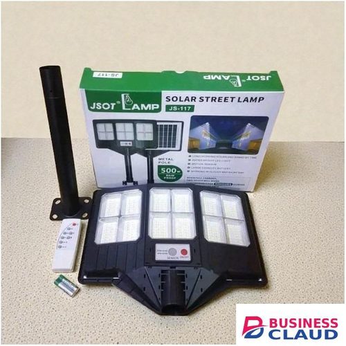 JSOT Top Quality 500W Watts Double Sided Outdoor Security Light Super Bright Automatic Light Control Outdoor Solar Street Light