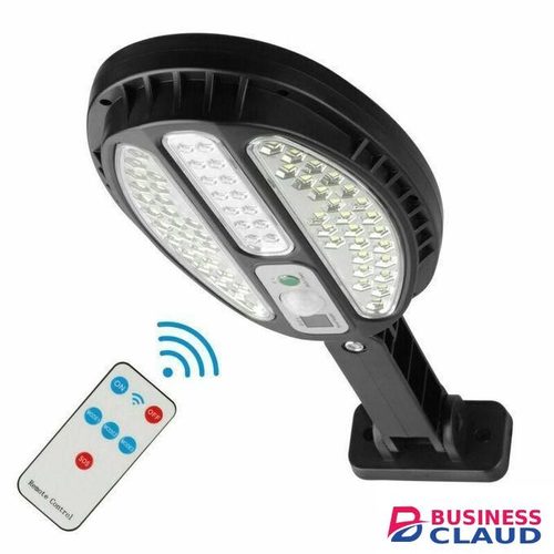 Solar LED Street Light Motion Sensor Remote Control Wall Outdoor Lamp Waterproof