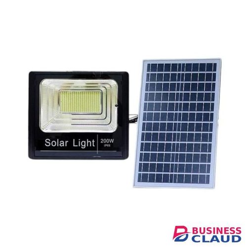 IP66 Waterproof and Dustproof 200 Watts Auto OFF & ON Outdoor Security Solar Flood Light With Remote Control