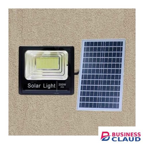Long-Lasting Battery Life 200 Watts Auto OFF & ON Outdoor Security Solar Flood Light With Remote Control