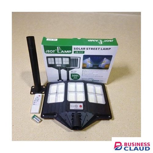 JSOT Top Quality 500W Watts Double Sided Outdoor Security Light Super Bright Automatic Light Control Solar Street Light