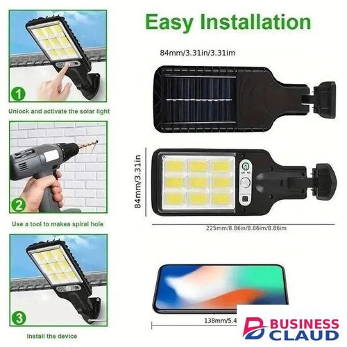Solar Light Bright Solar Outdoor Lights 2 Piece Solar Powered Street Motion Sensor Lights
