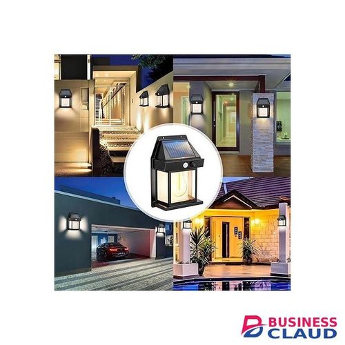 4PCS Solar Fence Lights, Motion Sensor Outdoor Lights, 3 Lighting Modes Dusk To Dawn Solar Porch Lights