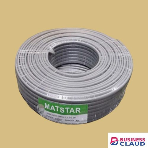 Mat Star Ideal Quality Resistant to bending fatigue 1.5MM 90M Metres Twin With Earth Flat Electrical Wiring Cable