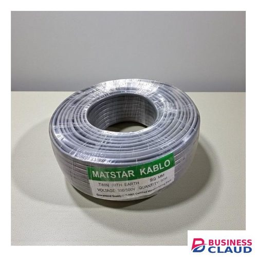 Mat Star Long Lasting Quality 1.5MM 90 Meters Roll Twin With Earth Electrical Wiring Cable