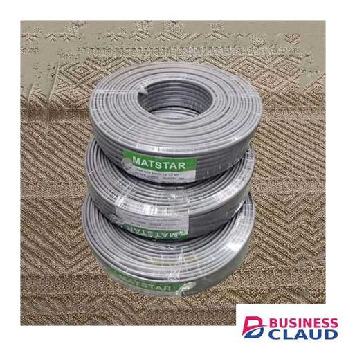 Mat Star PVC Insulated Cover 1.5MM 90 Meters Roll Twin With Earth Electrical Wiring Cable