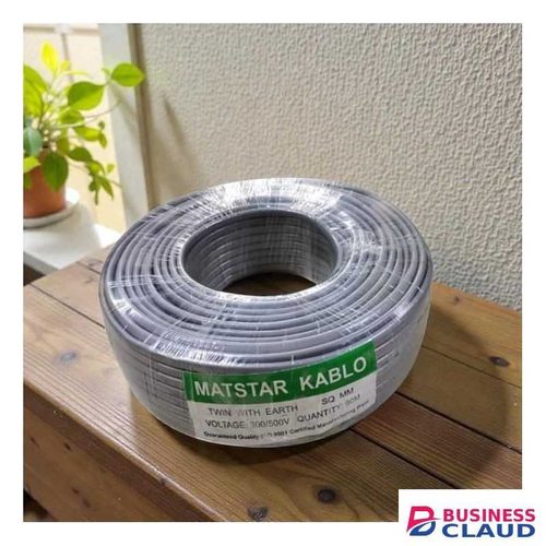 Mat Star Top Quality 1.5MM 90 Meters Roll Twin With Earth Electrical Wiring Cable With 3 Cores (Live, Neutral, and Earth)