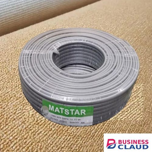 Mat Star Cost-Effective Super Quality 1.5MM 90M Metres Twin With Earth Flat Electrical Wiring Cable