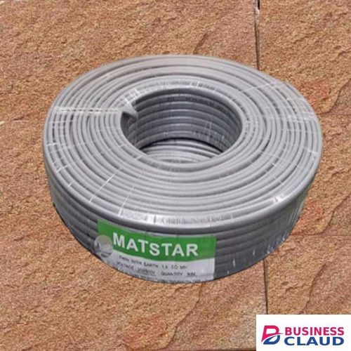 Mat Star Heavy Duty Powerful And Reliable 2.5MM 90M Metres Twin With Earth Flat Electrical Wiring Cable