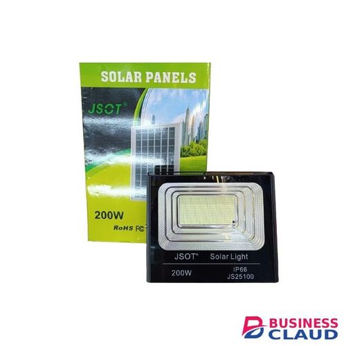 JSOT Solar Light 200W LED Auto On/Off Dusk To Dawn Waterproof Outdoor Security Floodlight