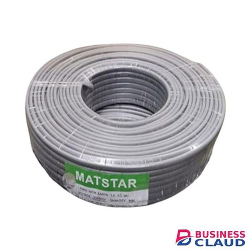 Mat Star PVC insulated, Resistant to moisture 1.5MM 90M Metres Twin With Earth Flat Electrical Wiring Cable
