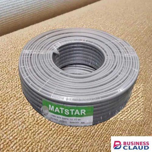 Mat Star High conductivity moisture Resistant 2.5MM 90M Metres Twin With Earth Flat Electrical Wiring Cable