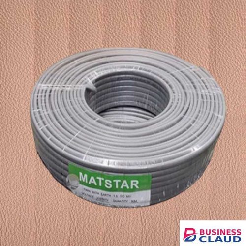 Mat Star Durable Quality Resistant to bending fatigue 2.5MM 90M Metres Twin With Earth Flat Electrical Wiring Cable