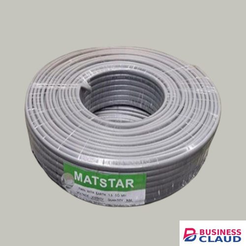 Mat Star Moisture and Humidity Resistance Better flexibility and conductivity 1.5MM 90M Metres Twin With Earth Flat Electrical Wiring Cable