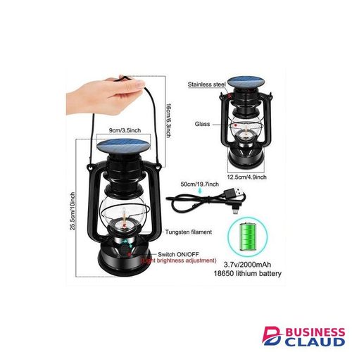 BIG SIZE SOLAR Rechargeable Camping Light Outdoor Lantern-WATER RESISTANT