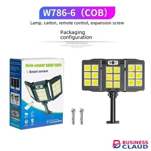 Solar Light 300W Solar Powered Intelligent Foldable Wall Lamp Solar Street Light Remote Control Outdoor Lighting