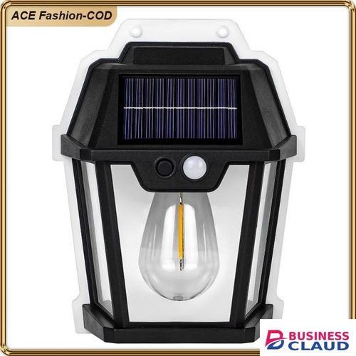 ASHION Solar Tungsten Wall Light, Outdoor Sensor Interaction Lamp Exterior Lighting Fixtures Wall Mount IP65 Waterproof