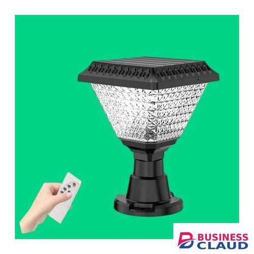 Solar Light Pillar Post, Compound, Gate Or Garden Inbuilt Rechargeable Li-Ion Battery Outdoor Flood Light