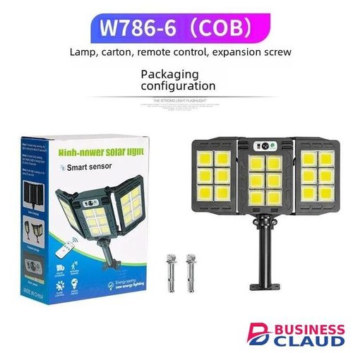 Solar Light Solar Powered Intelligent Wall Lamp Remote Control Outdoor Lighting