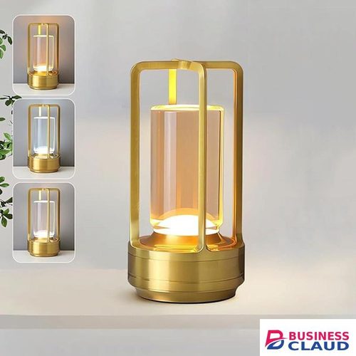Metal Table Lamp, Cordless Touch LED Table Lamp, 3 types of adjustable lights, Rechargeabl Touch Bedside Lamps, Bedroom/Living Room/Bar/Coffee Shop/Outdoor Party