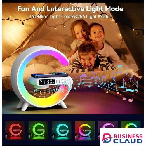 G Shaped Lamp Multipurpose Night Light, Aesthetic Mood Lamp,Aesthetic Wireless Charger Speaker Lamp