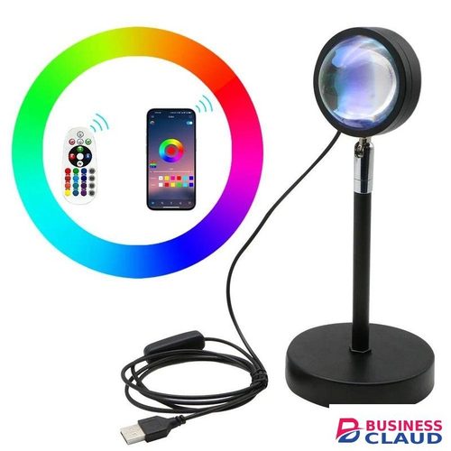LED Sunset Projector Night Light with 16 Colors & Adjustable Rotation