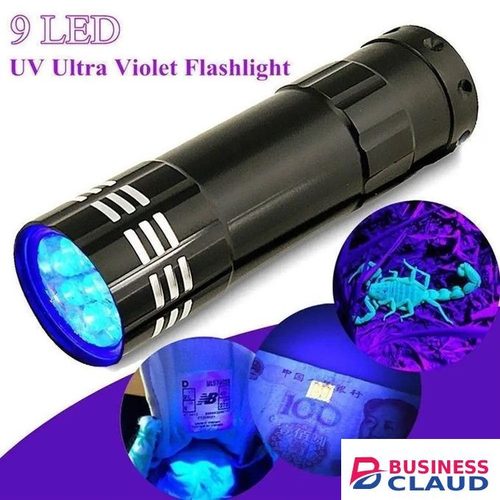3 In 1 Mini Clear & UV Ultra Violet Purple Flashlight Light Torch For Amber Fake Money Currency Detector 395 Nm Wavelength - 3:11