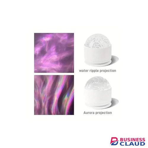 Aurora & 3D Water Ripple Projector Lamp – 16 Colors LED Light with Remote, Relaxing & Romantic Night Ambience