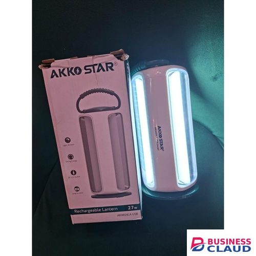 Akko Star 27W Emergency Rechargeable Lantern LED Backup Light with USB and DC Charging Ports
